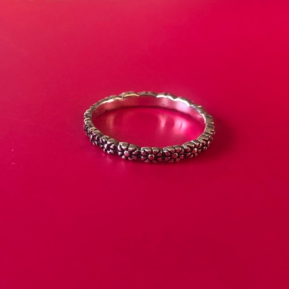 Sterling Silver Baby Flower Beach Ring